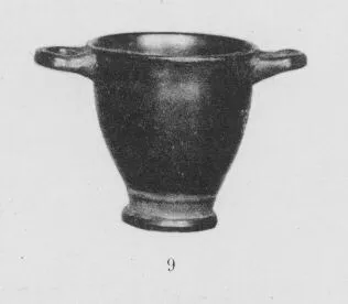 SKYPHOS (ITALIOTE, BLACK GLAZE)