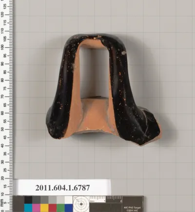 Terracotta fragment of a kylix (drinking cup)