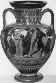 AMPHORA, NECK (ATHENIAN, BLACK-FIGURE)