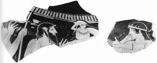 KRATER, VOLUTE, FRAGMENTS (ATHENIAN, RED-FIGURE)