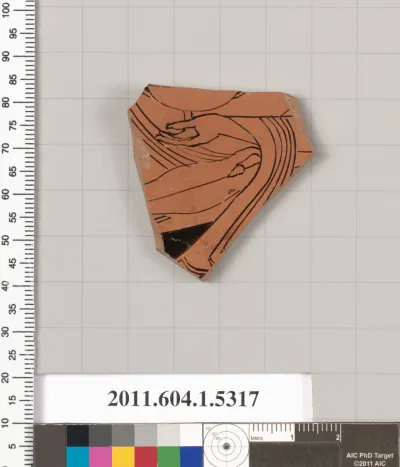 Terracotta fragment of a kylix (drinking cup)