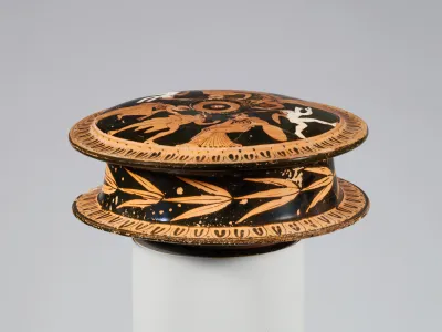Terracotta pyxis (box)