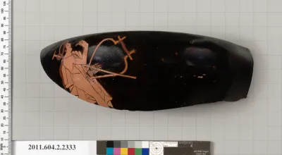 Terracotta fragment of a skyphos (deep drinking cup)