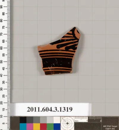 Terracotta fragment of a skyphos (deep drinking cup)