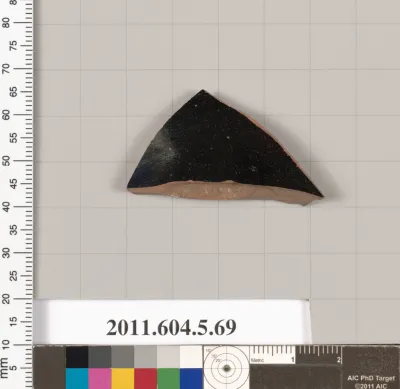 Terracotta fragment of a kylix (drinking cup)