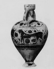 AMPHORISKOS (CORINTHIAN, BLACK-FIGURE)