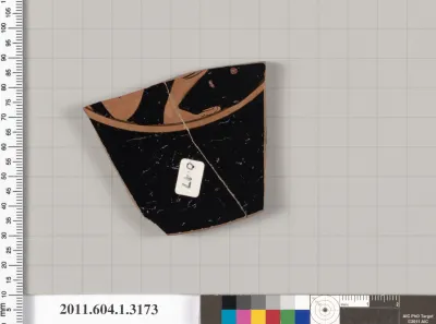 Terracotta fragment of a kylix (drinking cup)