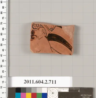 Terracotta fragment of a calyx-krater (bowl for mixing wine and water)