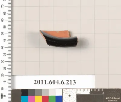 Terracotta fragment of a skyphos (deep drinking cup)?