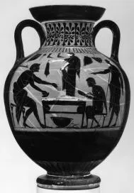 AMPHORA, NECK (ATHENIAN, BLACK-FIGURE)