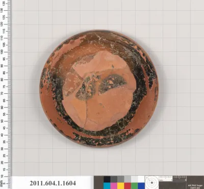 Terracotta fragment of a kylix (drinking cup)