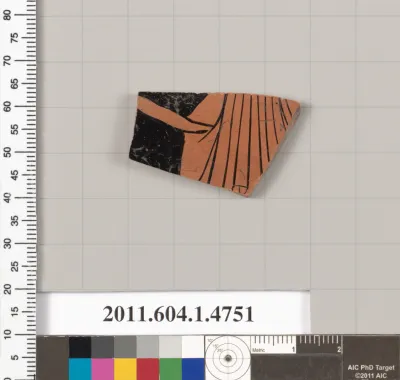 Terracotta fragment of a kylix (drinking cup)