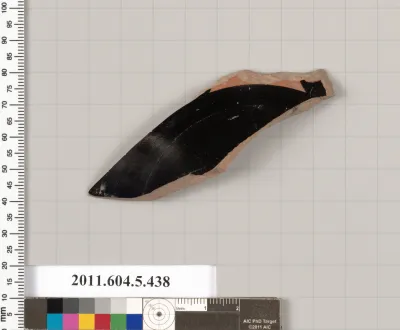 Terracotta fragment of a kylix (drinking cup)