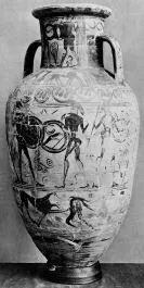 AMPHORA, NECK (PROTOATTIC, SILHOUETTE)