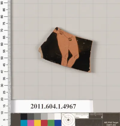 Terracotta fragment of a kylix (drinking cup)