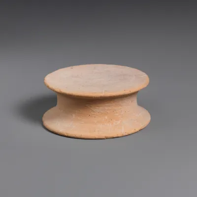 Terracotta statuette base
