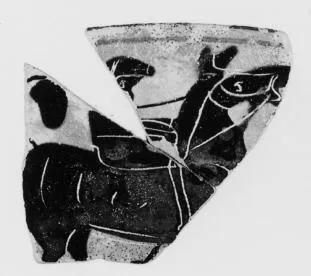 CUP, FRAGMENT (ATHENIAN, BLACK-FIGURE)