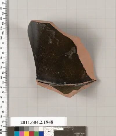 Terracotta fragment of a Nolan neck-amphora (jar)