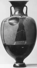 AMPHORA, PANATHENAIC PRIZE (ATHENIAN, BLACK-FIGURE)
