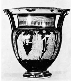 KRATER, COLUMN (ATHENIAN, RED-FIGURE)