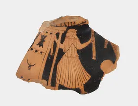 HYDRIA, FRAGMENT (ATHENIAN, RED-FIGURE)