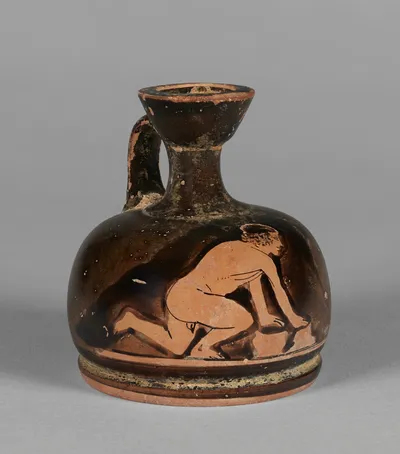 Attic Red-Figure Squat Lekythos