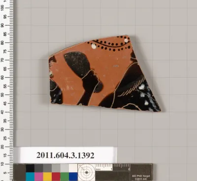 Terracotta fragment of a skyphos (deep drinking cup)