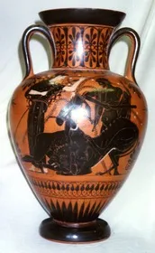 AMPHORA, NECK (ATHENIAN, BLACK-FIGURE)