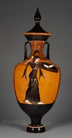 AMPHORA, PANATHENAIC PRIZE (ATHENIAN, BLACK-FIGURE)