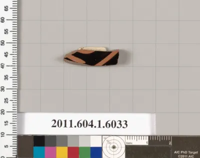 Terracotta fragment of a kylix (drinking cup)