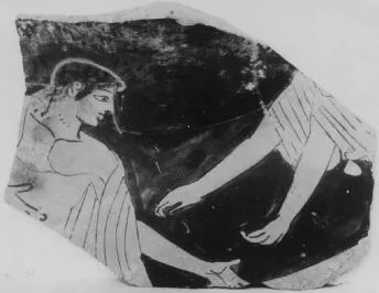 HYDRIA, FRAGMENT (ATHENIAN, RED-FIGURE)