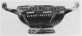 CUP, STEMLESS (SOUTH ITALIAN, GNATHIAN, BLACK GLAZE)