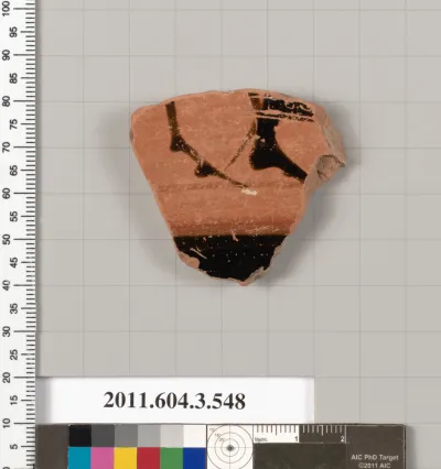 Terracotta fragment of a column-krater (bowl for mixing wine and water)