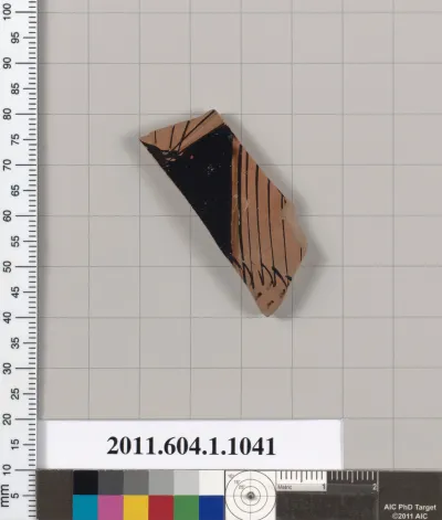 Terracotta fragment of a kylix (drinking cup)