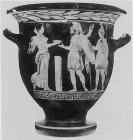 KRATER, BELL (SOUTH ITALIAN, LUCANIAN, RED-FIGURE)