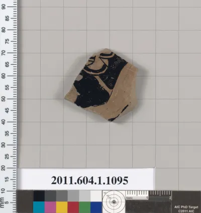 Terracotta fragment of a kylix (drinking cup)