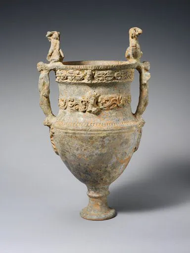 Terracotta volute-krater (bowl for mixing wine and water)