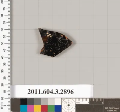 Terracotta fragment of a closed shape