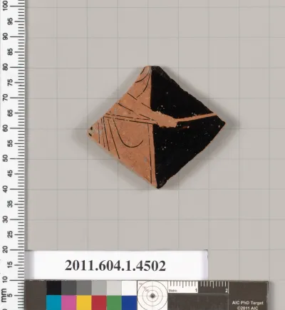 Terracotta fragment of a kylix (drinking cup)