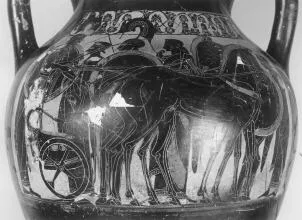 AMPHORA, BELLY, TYPE B (ATHENIAN, BLACK-FIGURE)