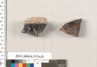 Terracotta fragments of closed shapes