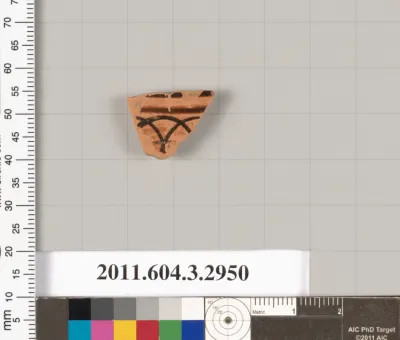 Terracotta fragment of a closed shape