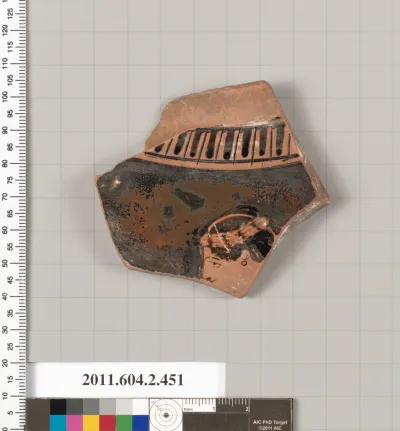 Terracotta fragment of a column-krater (bowl for mixing wine and water)