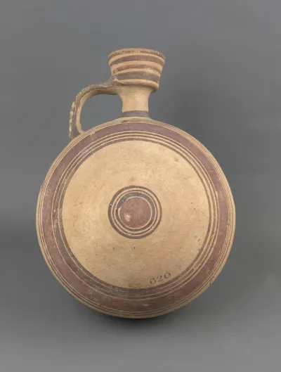 Jug, barrel-shaped