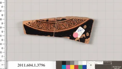 Terracotta fragment of a kylix (drinking cup)