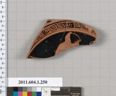 Terracotta fragment of a kylix (drinking cup)