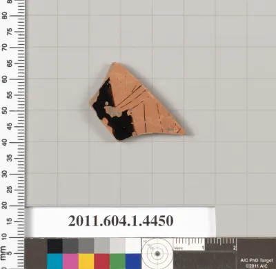 Terracotta fragment of a kylix (drinking cup)