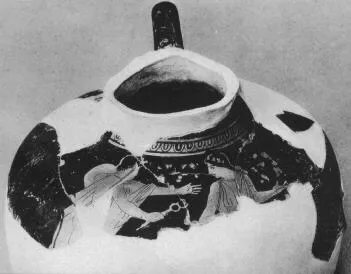 HYDRIA, FRAGMENT (ATHENIAN, RED-FIGURE)