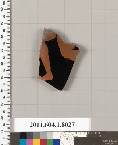 Terracotta fragment of a kylix (drinking cup)