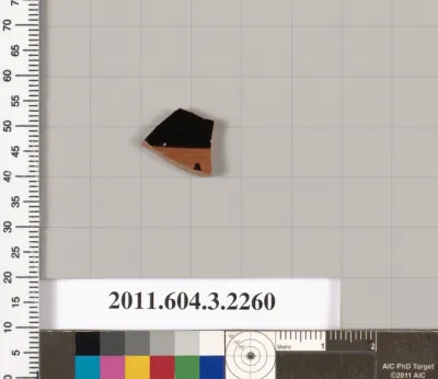 Terracotta fragment of a kylix (drinking cup)